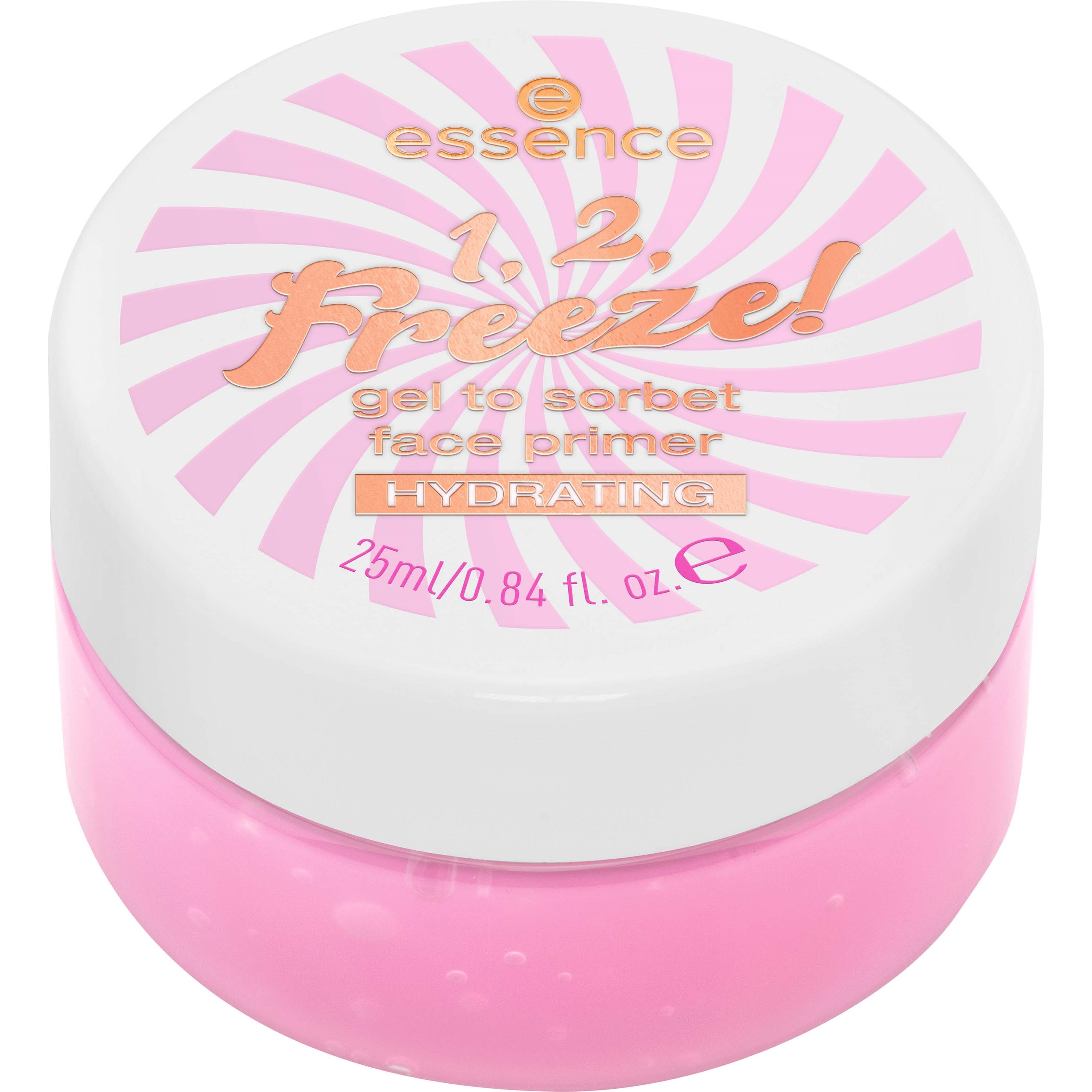 essence 1, 2, Freeze! Hydrating Gel To Sorbet Face Primer 25 ml