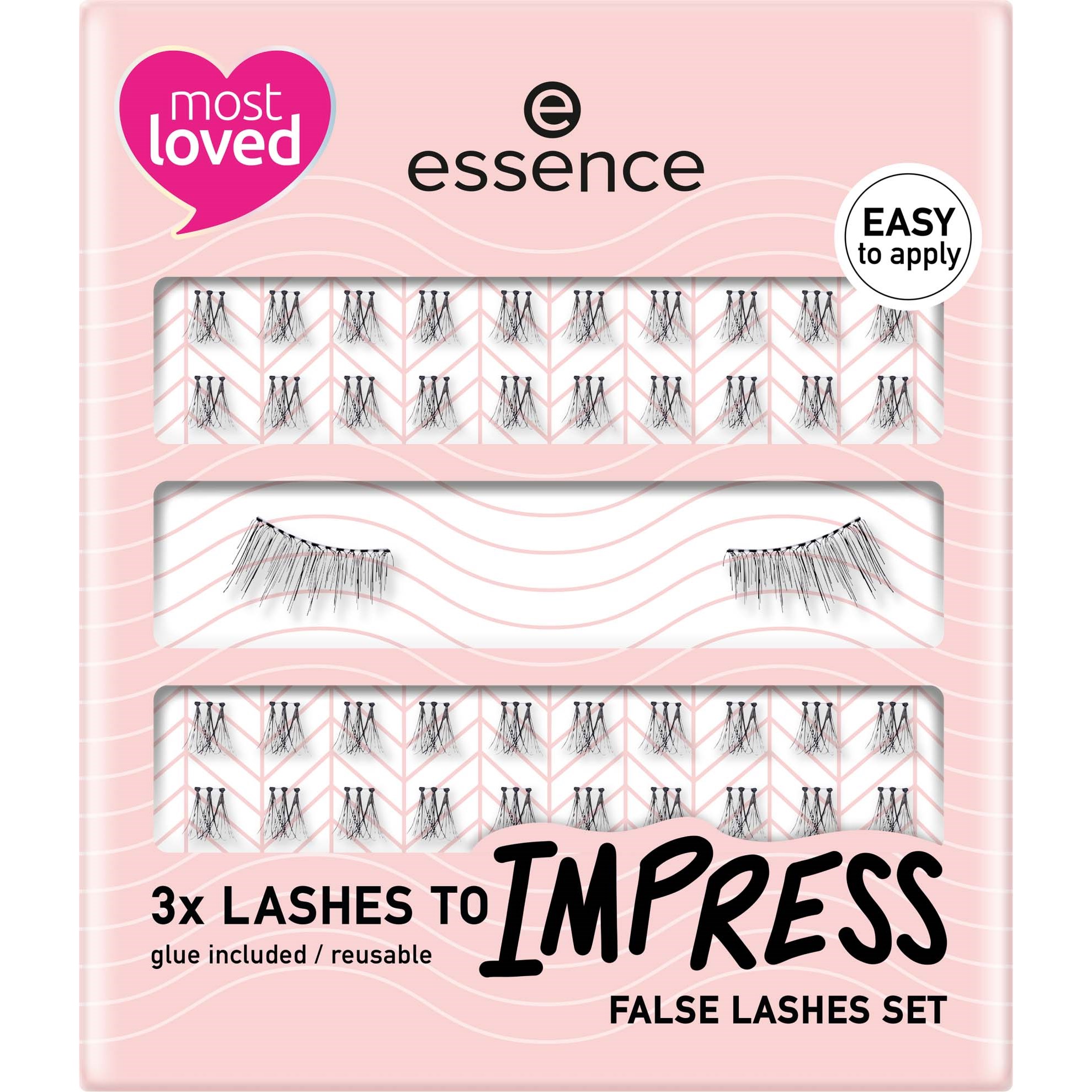Läs mer om essence 3X Lashes To Impress False Lashes Set