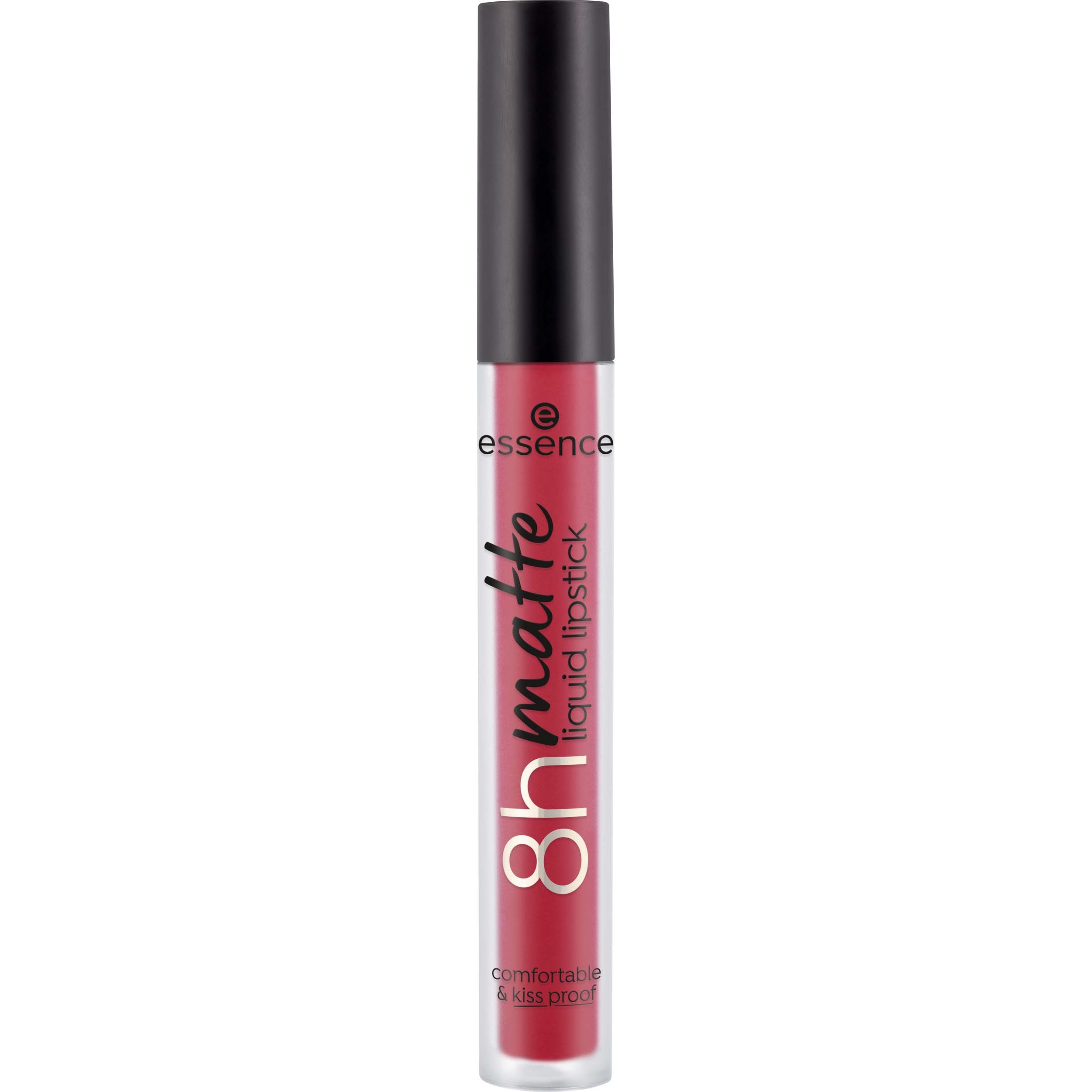 Läs mer om essence 8H Matte Liquid Lipstick 07 Classic Red