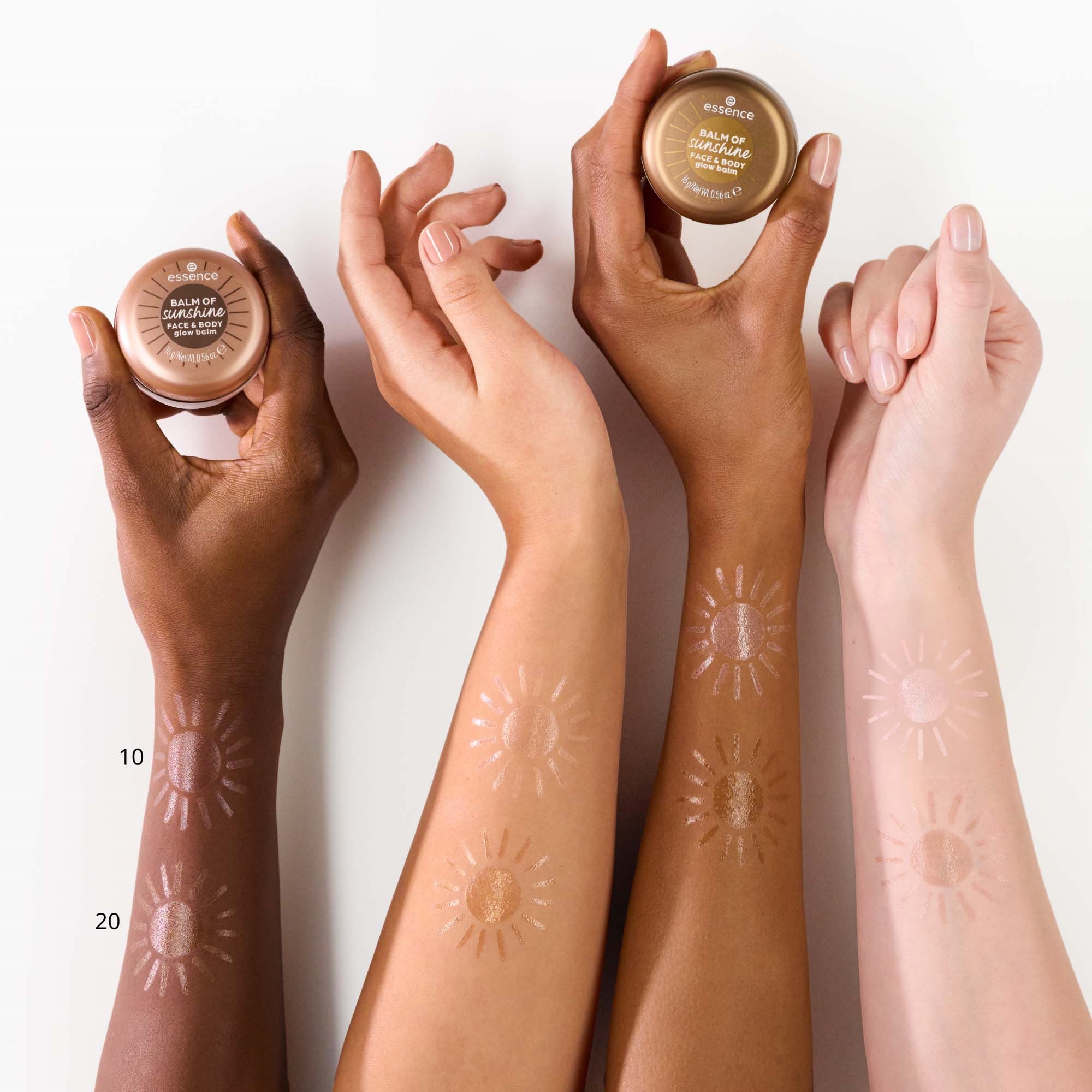essence Balm Of Sunshine Face & Body Glow Balm 20 Séduction Du Soleil (obrázok 3)