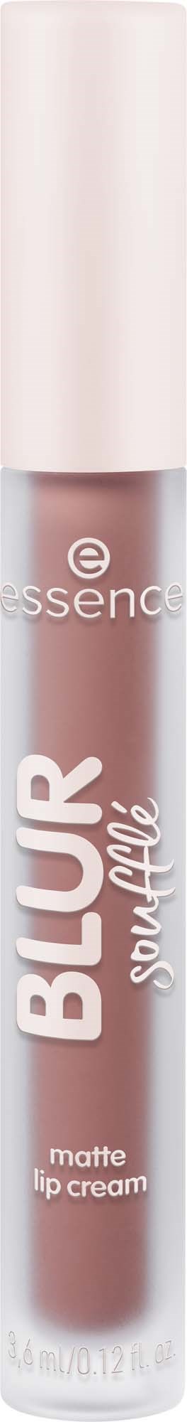 A tube of matte lip cream labeled Blush Square from Essence company with a white cap.