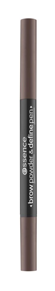 essence brow powder & define pen 02
