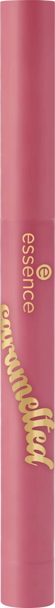 Een roze schoonheidsproduct in een tube met gouden tekst die zegt essence en mermazing.