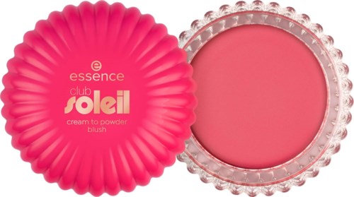 En rosa rouge i en rund beholder med dekorative skålbedeverage og matchende rosa lokk.