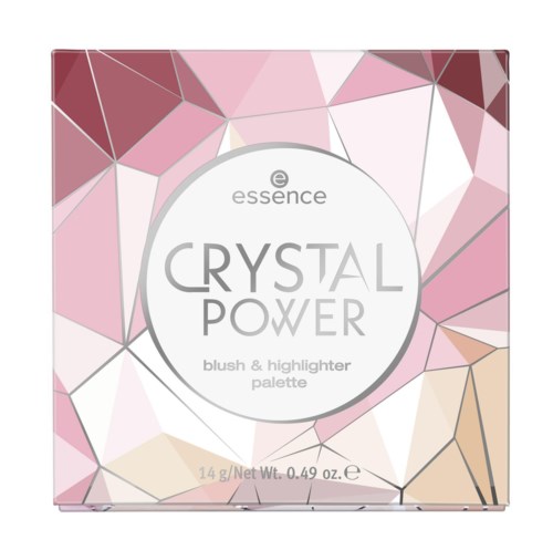 essence crystal power blush & highlighter palette