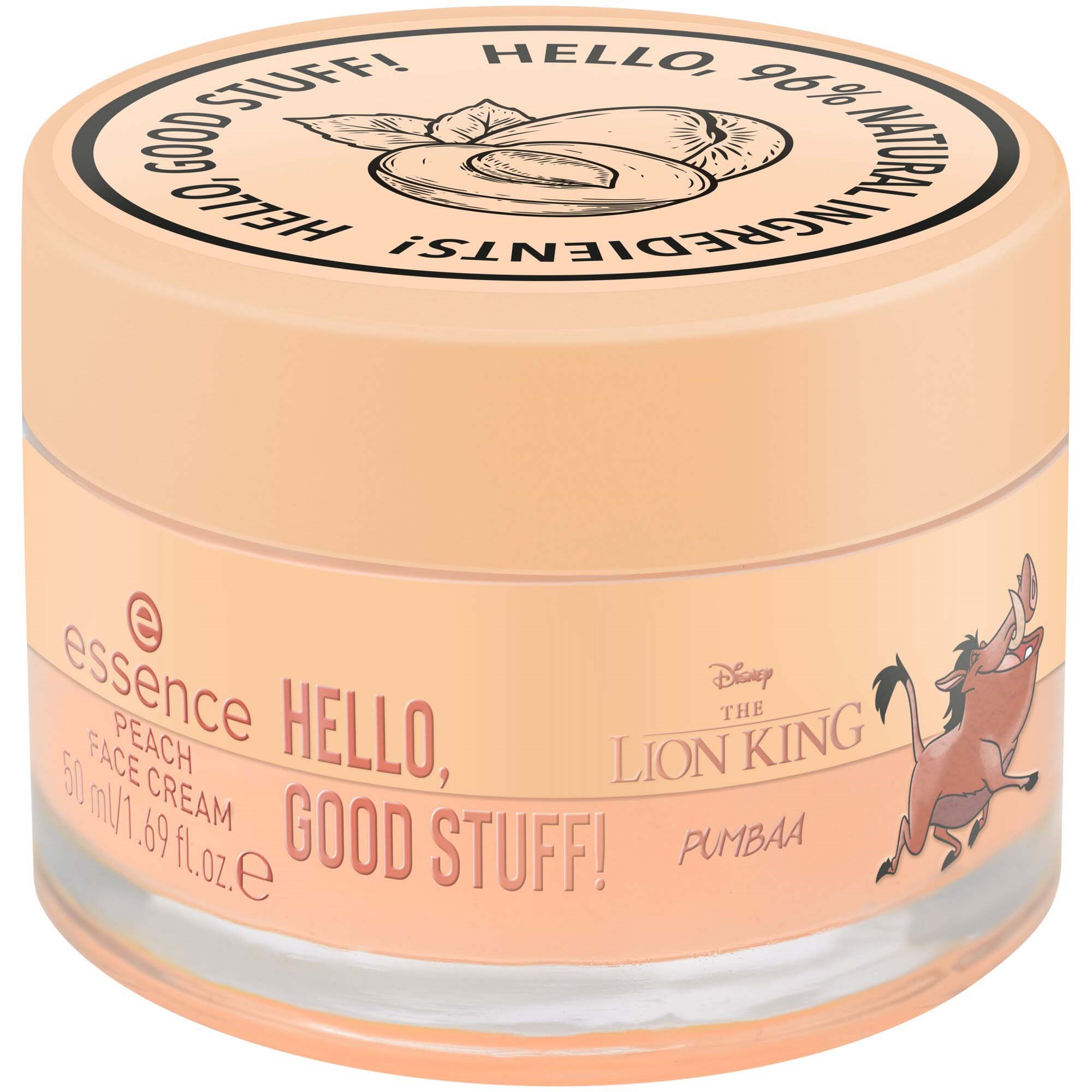 essence Disney The Lion King HELLO GOOD STUFF! Peach Face Cream 50 ml