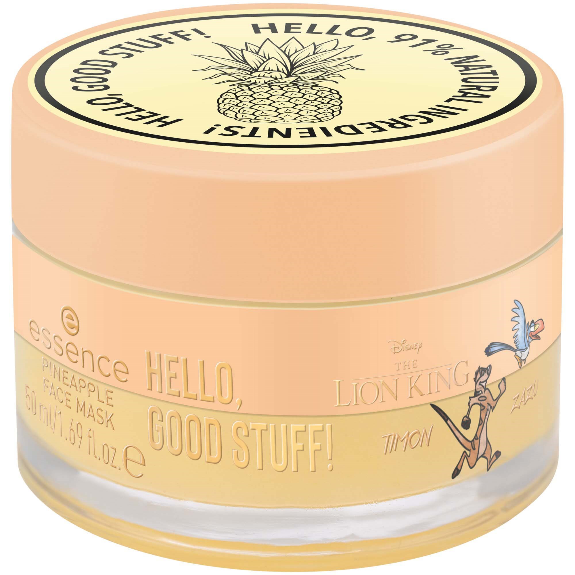 essence Disney The Lion King HELLO GOOD STUFF! Pineapple Face Mask 50