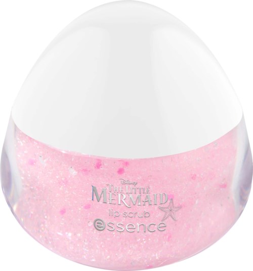 Ihonpuhdistustuote, pinkki, kimalteleva, merkinnällä 'The Little Mermaid' ja 'essence'.