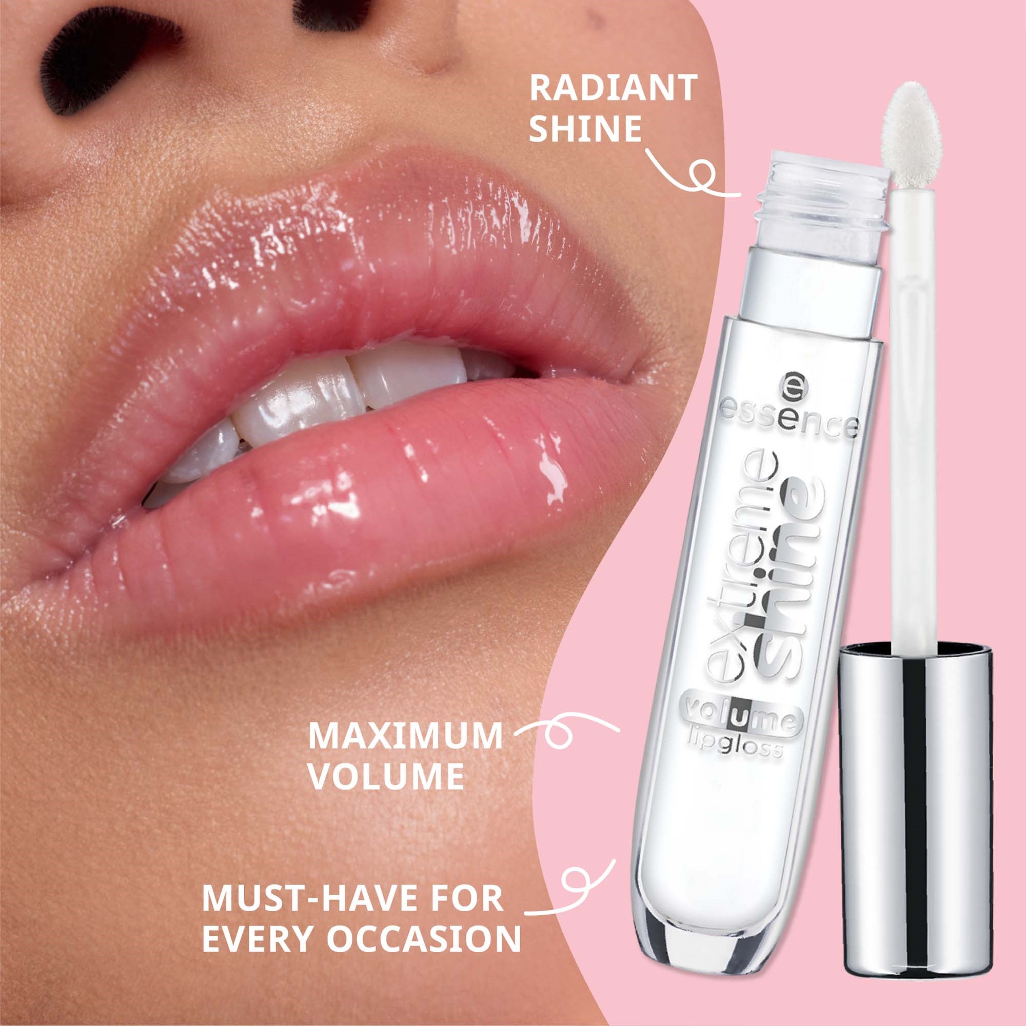 essence błyszczyk do ust extreme shine 102 Sweet Dreams (obrázok 9)