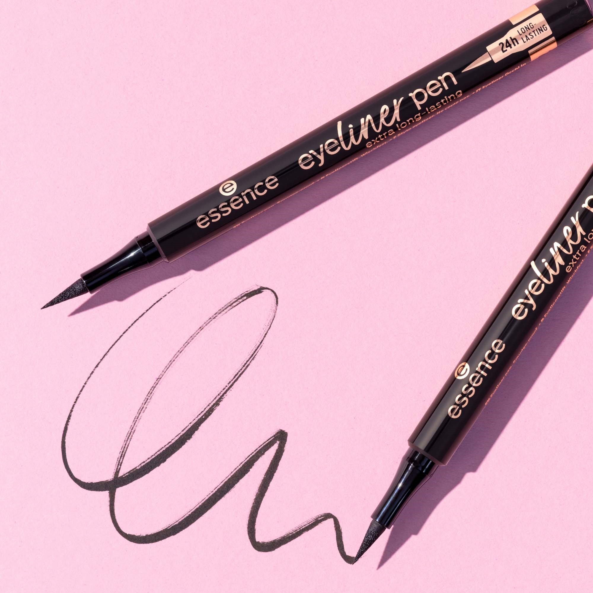essence Eyeliner Pen Extra Long-lastin 010 Blackest Black (obrázok 5)