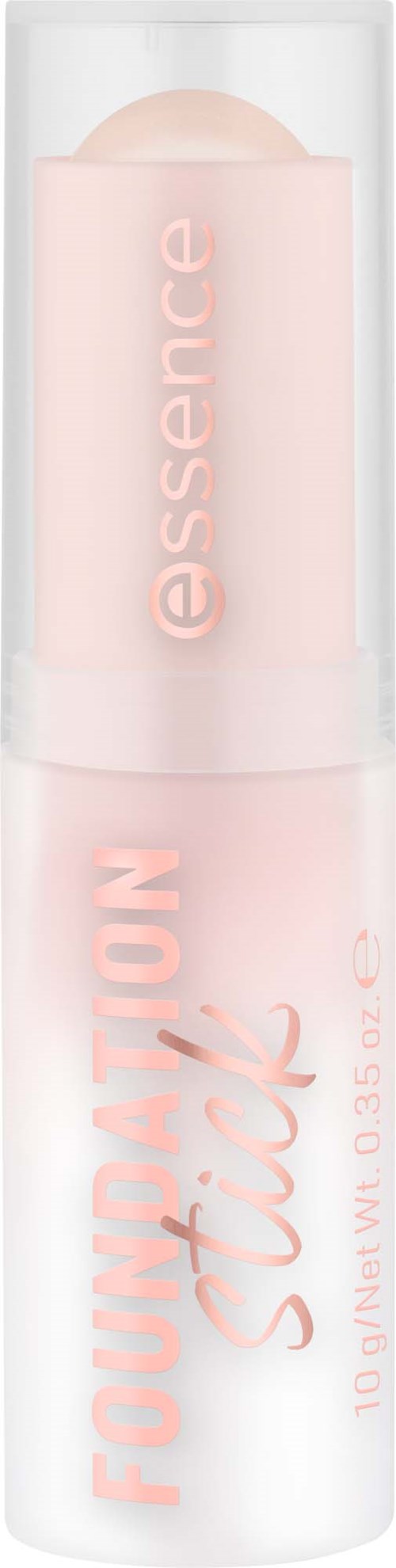 A pink and white lipstick tube with the words  FLOURISH lipstick written on it and a clear cap.