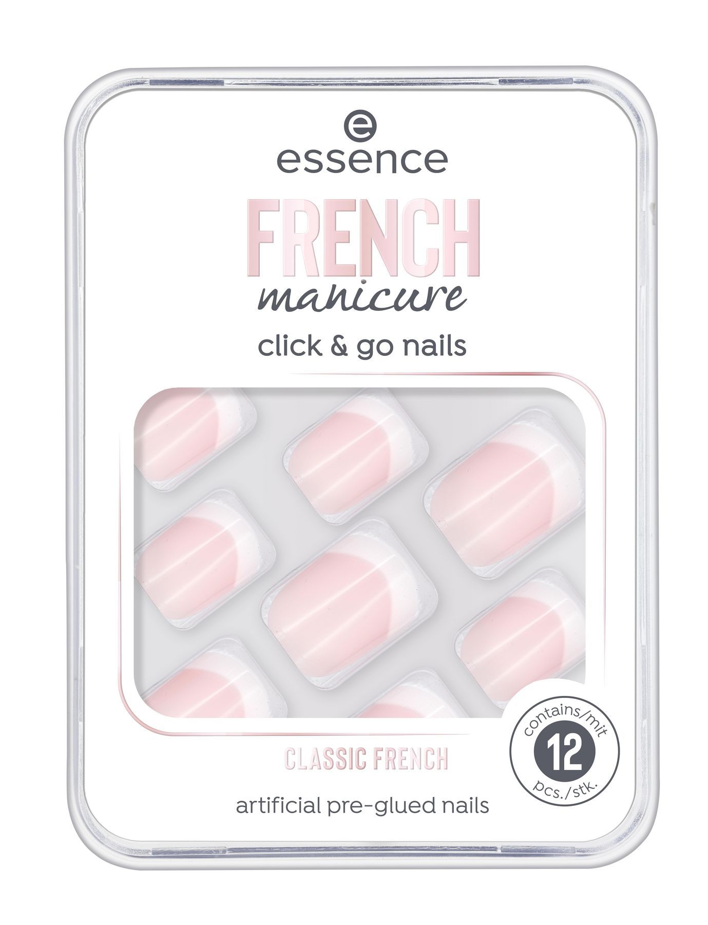 Essence French Manicure Click And Go Nails 01 Classic French