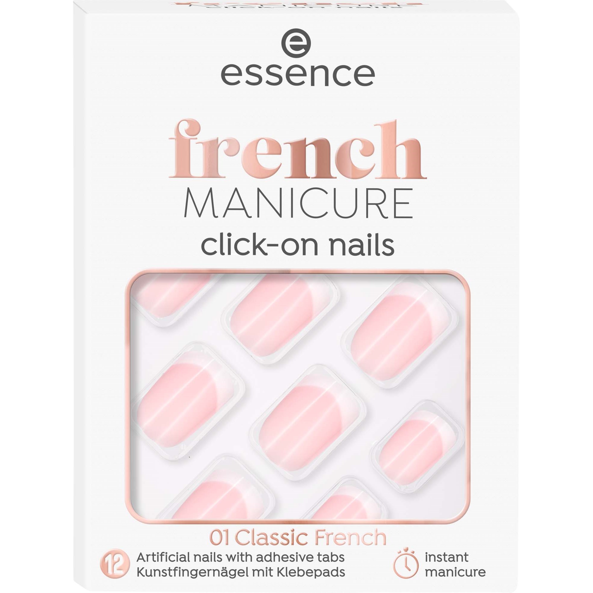 essence French Manicure Click-on Nails 01 Classic French