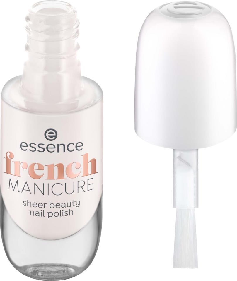essence French Manicure Sheer Beauty Nail Polish 02 Rosé on Ice