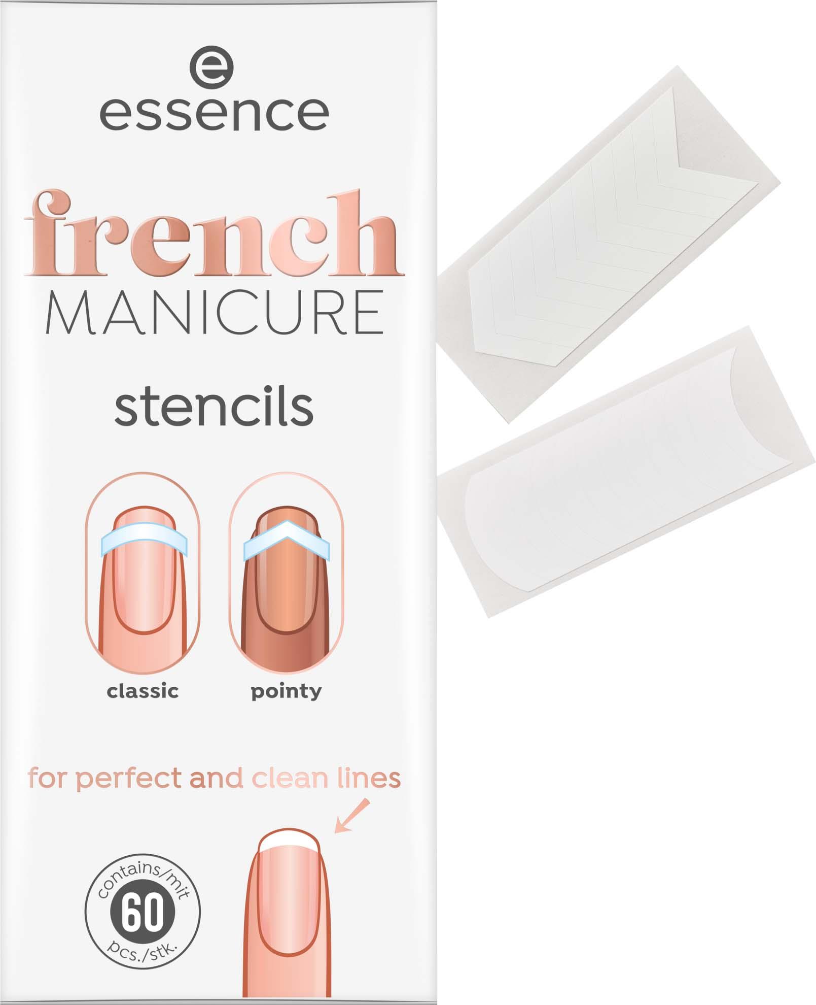 essence French Manicure Stencils 01 French Tips & Tricks | lyko.com