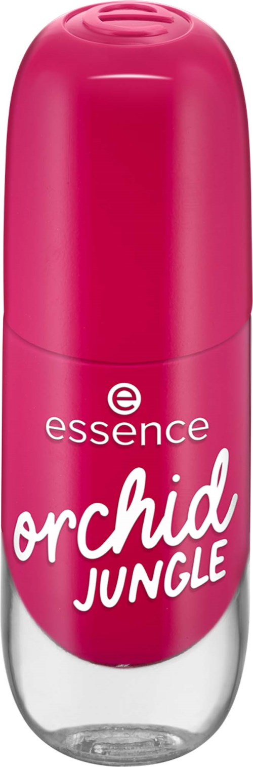 En rosa roll-on deodorant med teksten "essence orchid jungle" på.