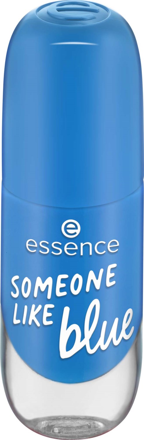 Sininen roll-on deodorantti, jossa lukee 'Essence' ja 'Someone Like Blue'.