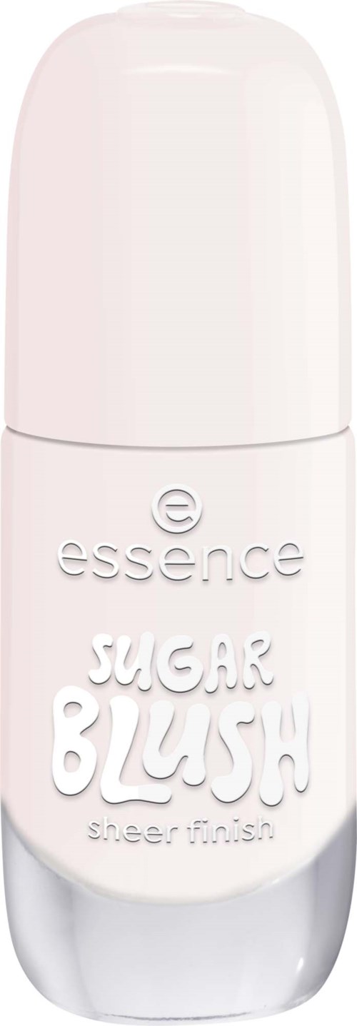 Det här är en vit flaska märkt sugar blush, en super finish sminkprodukt.