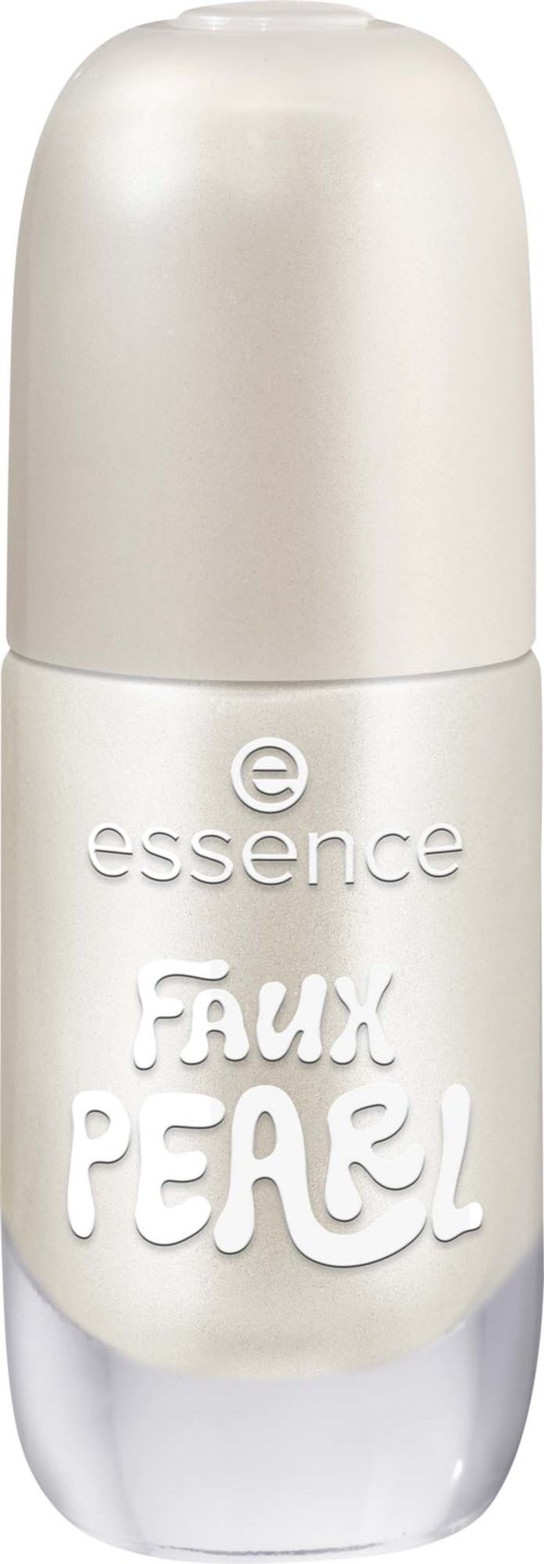 En vit roll-on deodorant med ordena essence och faux pearl på sig.