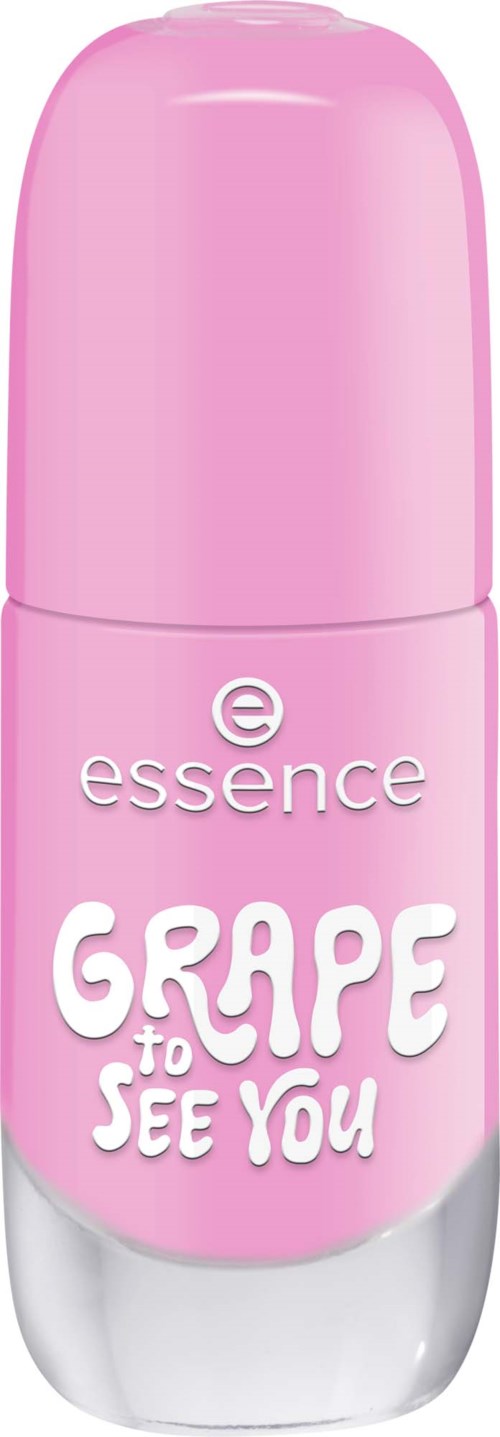 En rosa roll-on deodorant med märket essence och doften Grape to See You.