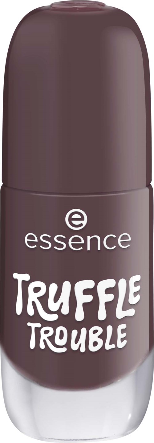 En brunt roll-on-deodorant med ordena essence och Truffle Trouble på sig.