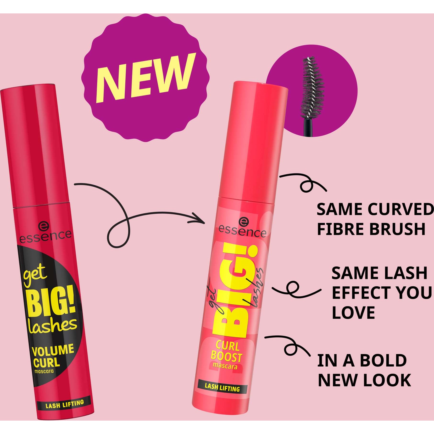 essence Get Big! Lashes Curl Boost Mascara (obrázok 7)