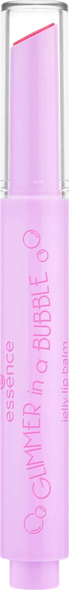 Roze markerpen met doorzichtige dop, gemarkeerd 'Cosmimer BUBBLE 8.0' op het lichaam.