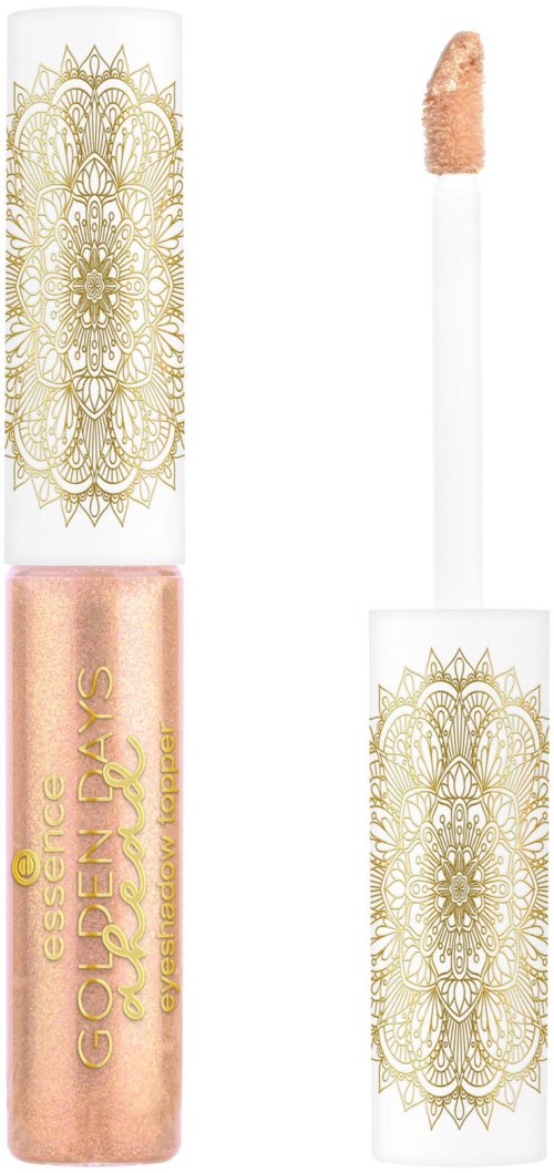 Lippen Gloss mit gold- und weißem dekorativem Design auf der Tube und passendem Applikator mit Gloss.