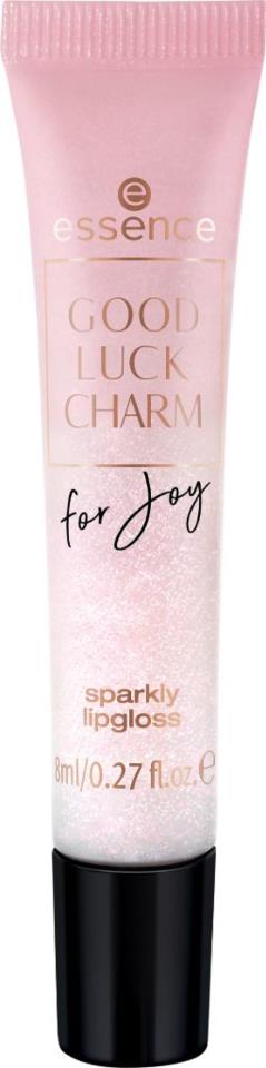 essence GOOD LUCK CHARM for Joy sparkly lipgloss 01