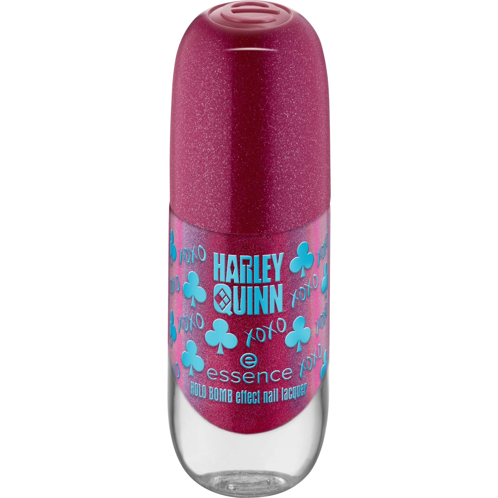 Фото - Лак для нігтів Essence Harley Quinn Holo Bomb Effect Nail Lacquer 01 XOXO, Harle 