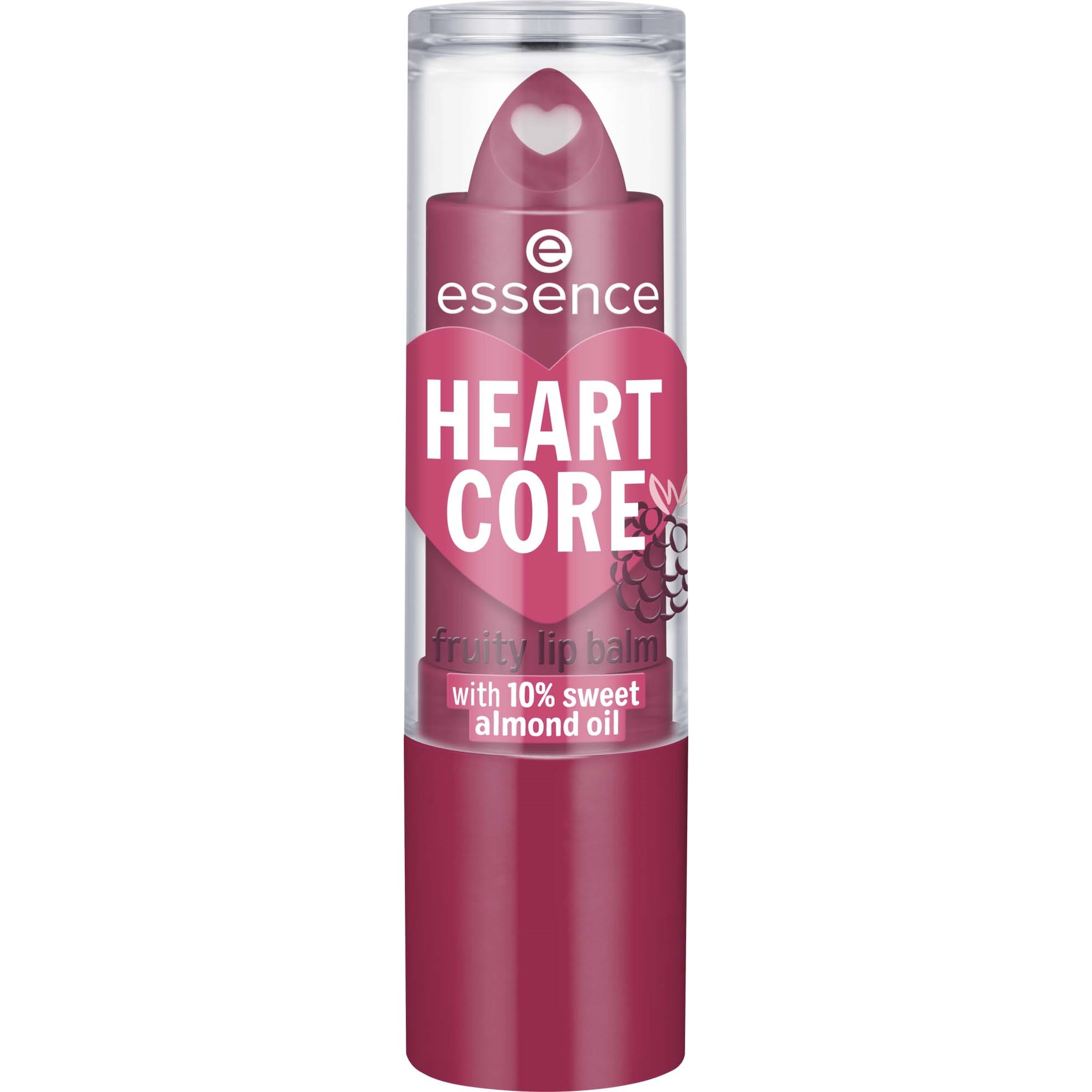 Läs mer om essence Heart Core Fruity Lip Balm 05 Bold Blackberry