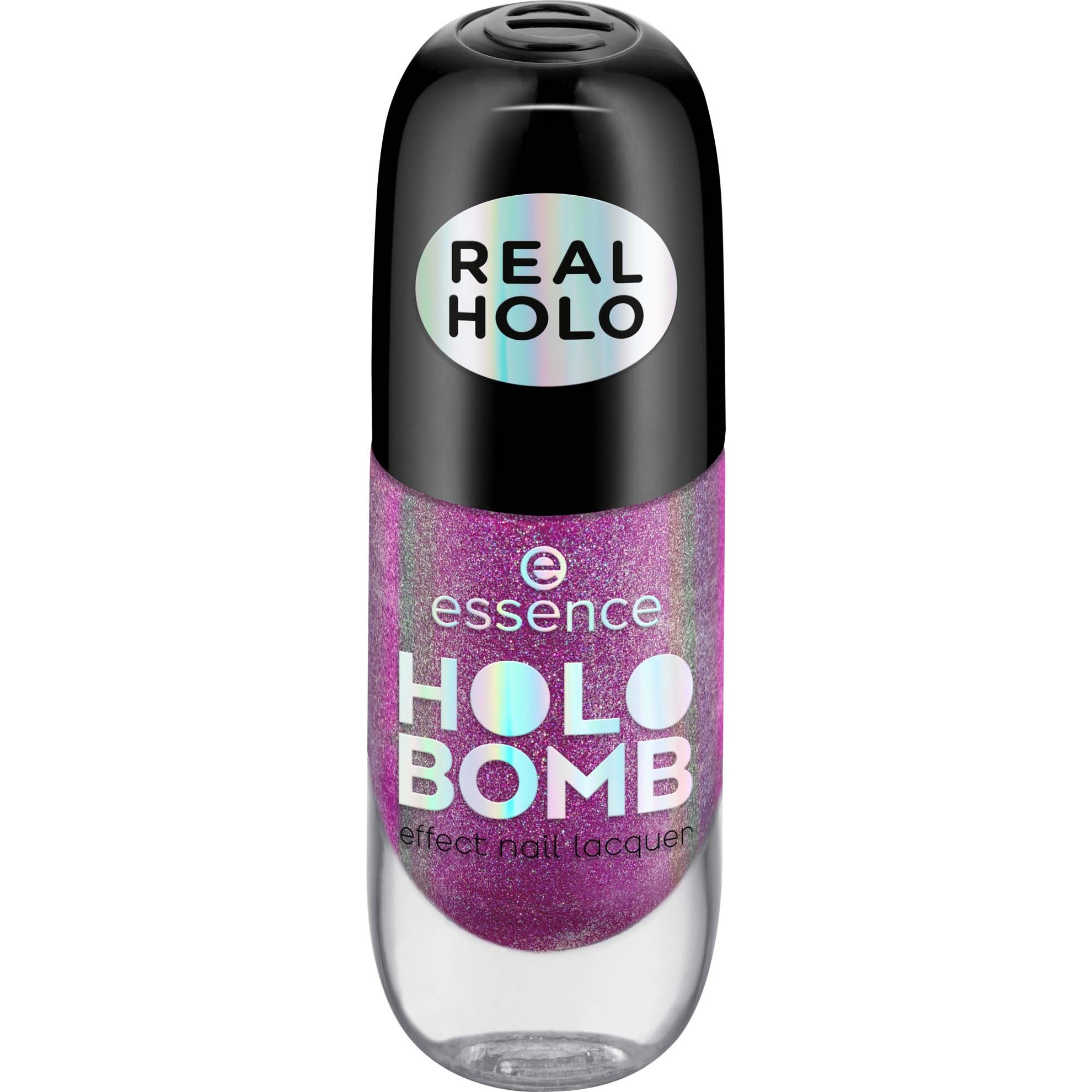 Läs mer om essence HOLO BOMB effect nail lacquer 02 Holo Moly