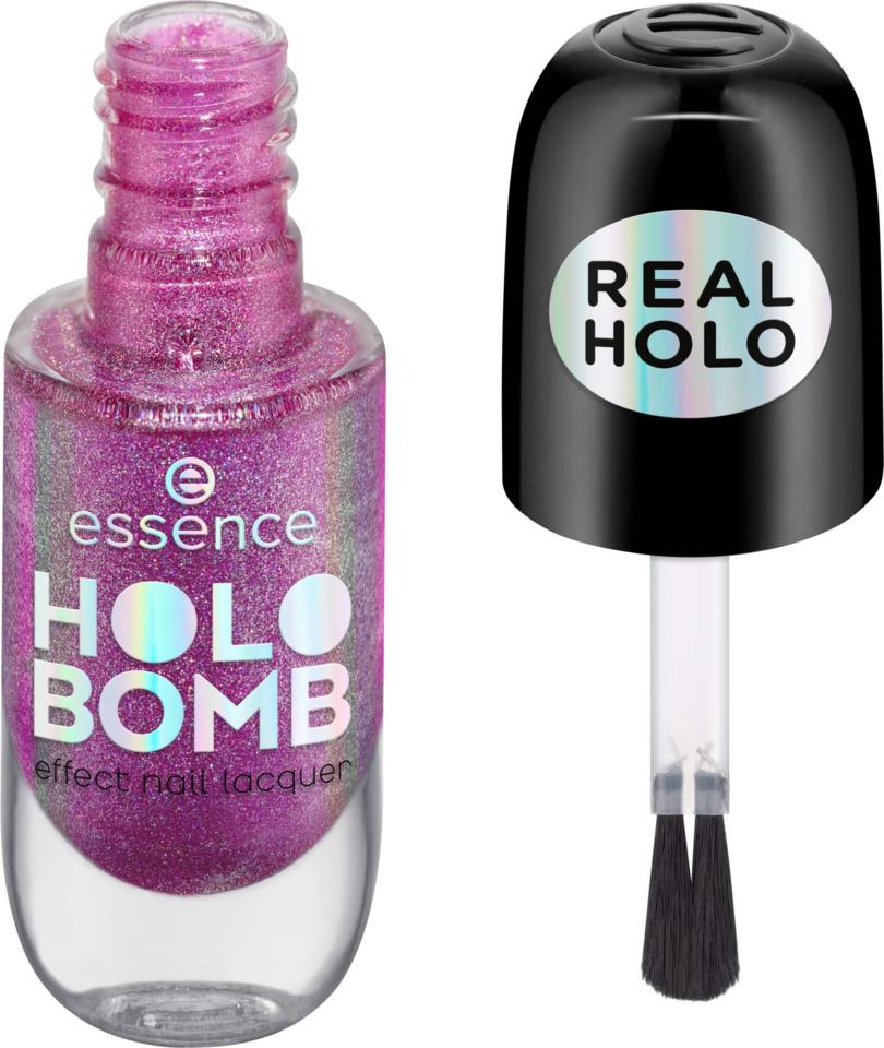 essence HOLO BOMB effect nail lacquer 02 Holo Moly
