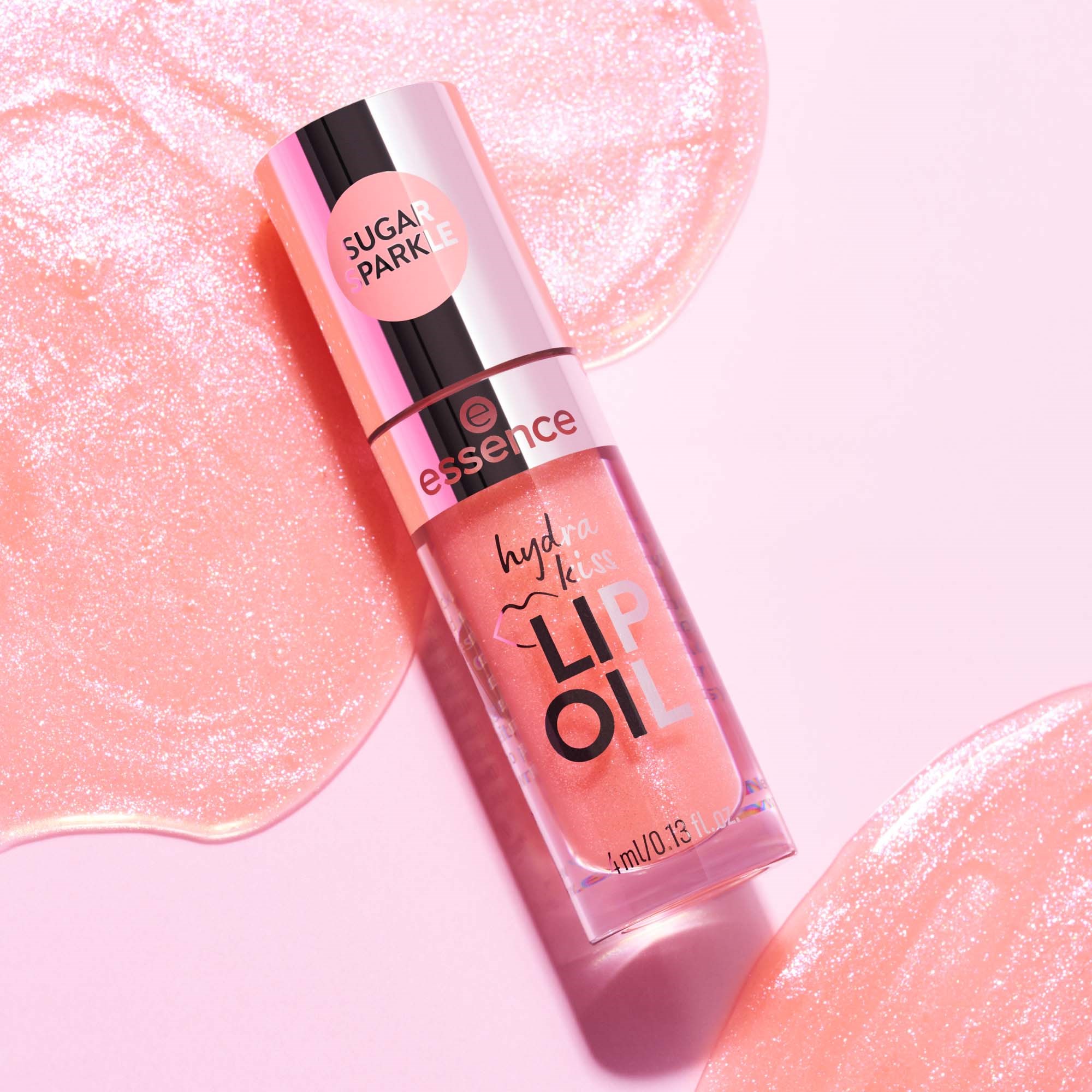 essence Hydra Kiss Lip Oil 10 Sugar Sparkle (obrázok 6)
