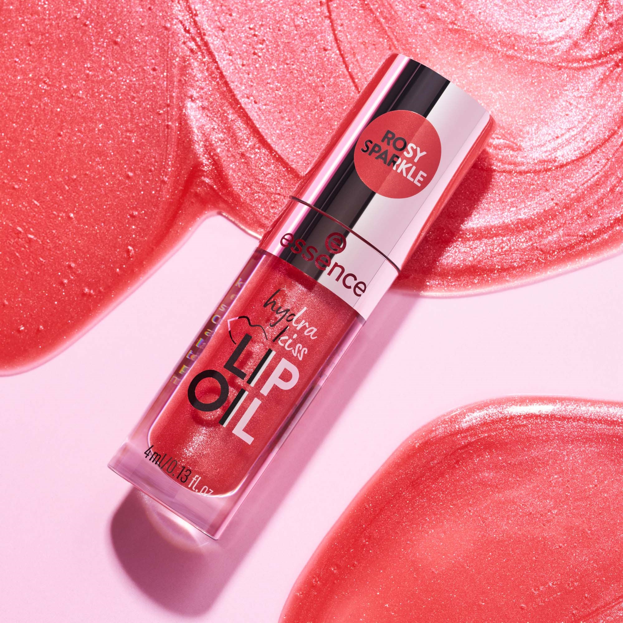 essence Hydra Kiss Lip Oil 11 Rosy Sparkle (obrázok 6)