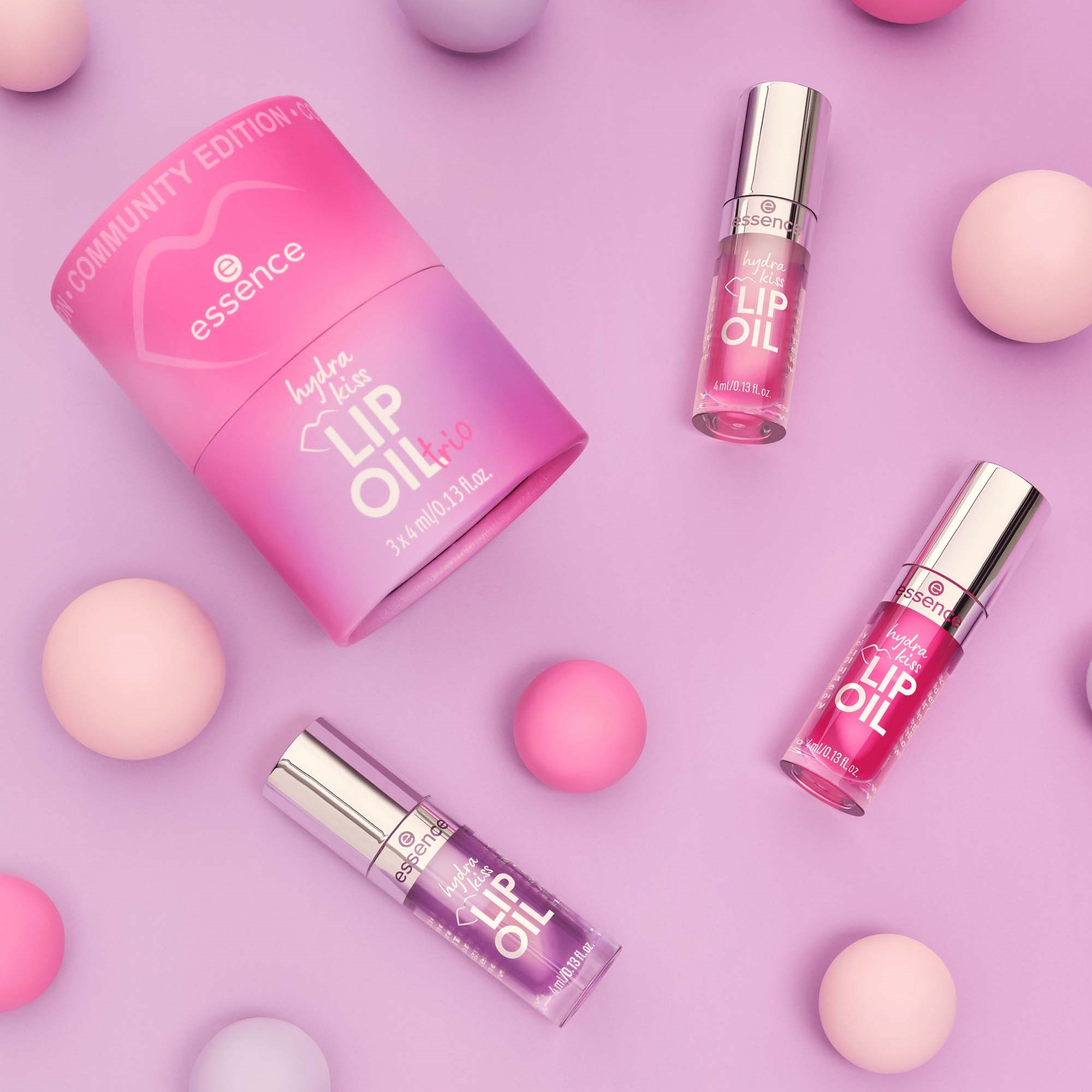 essence Hydra Kiss Lip Oil Trio 01 Lip's Choice Awards 4 ml (obrázok 5)