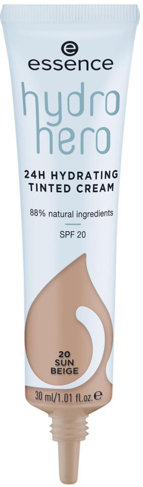 essence Hydro Hero 24H Hydrating Tinted Cream 20 30ml