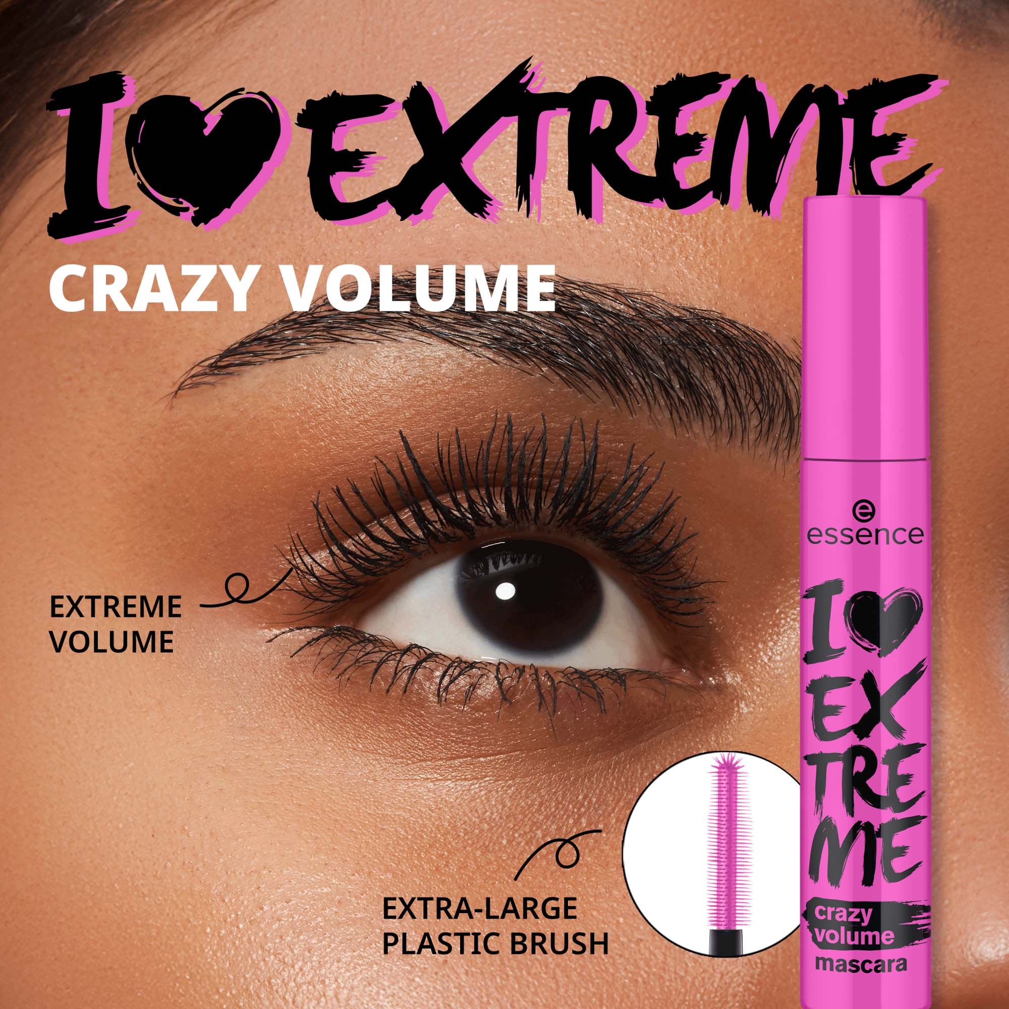 essence I Love Extreme Crazy Volume Mascara 12 ml (obrázok 8)