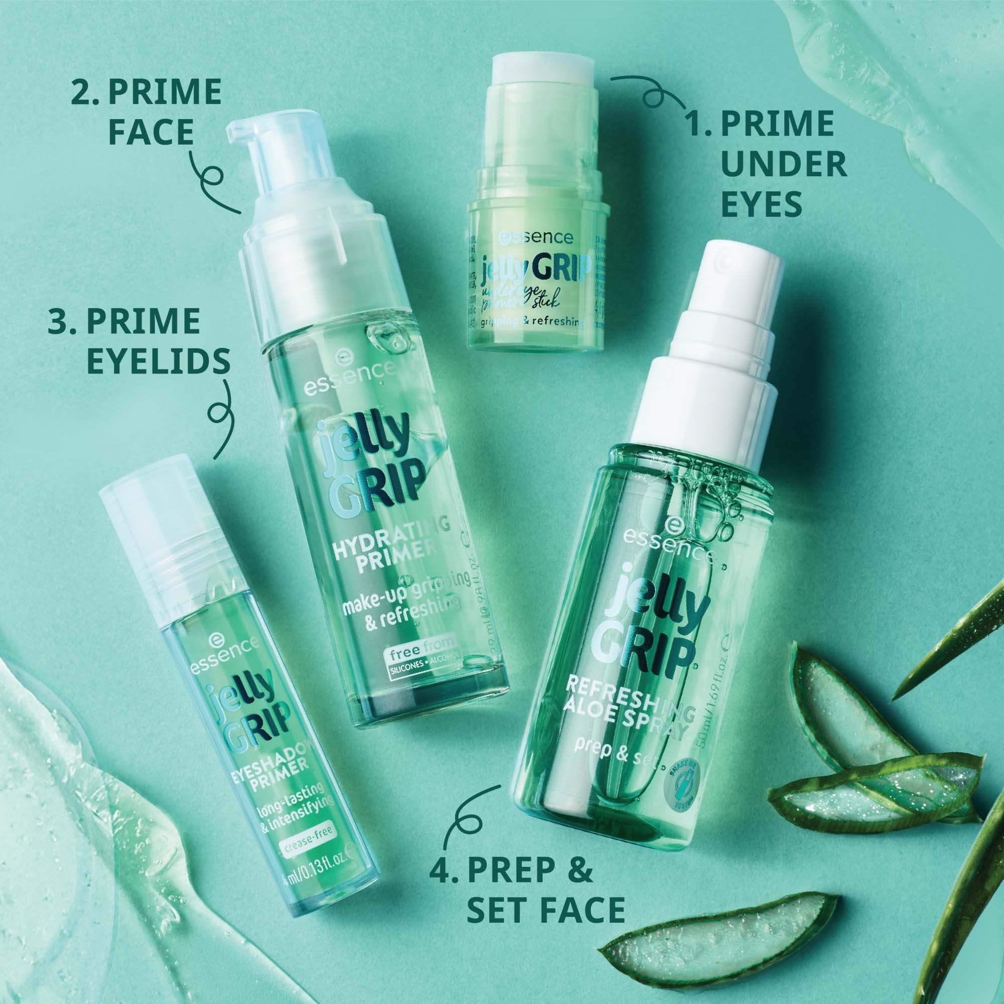essence Jelly Grip Refreshing Aloe Spray 50 ml (obrázok 4)