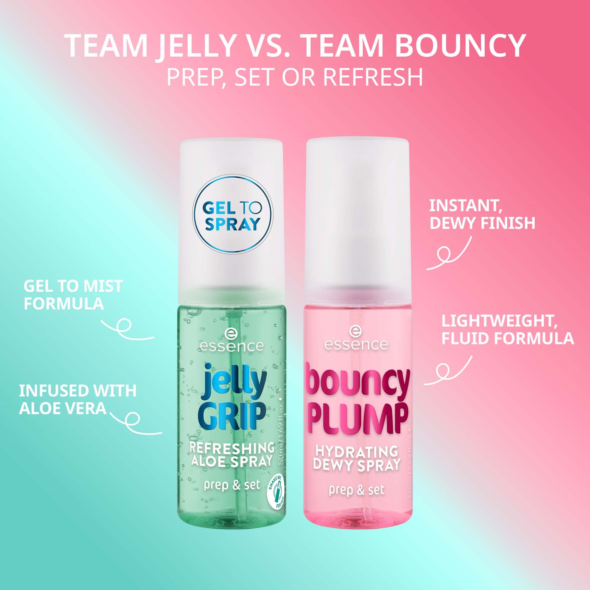 essence Jelly Grip Refreshing Aloe Spray 50 ml (obrázok 5)