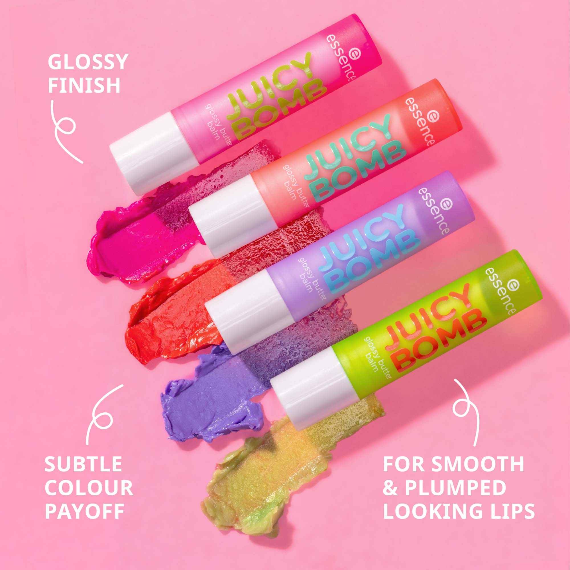 essence Juicy Bomb Glossy Butter Balm 02 So Berry Cute (obrázok 7)