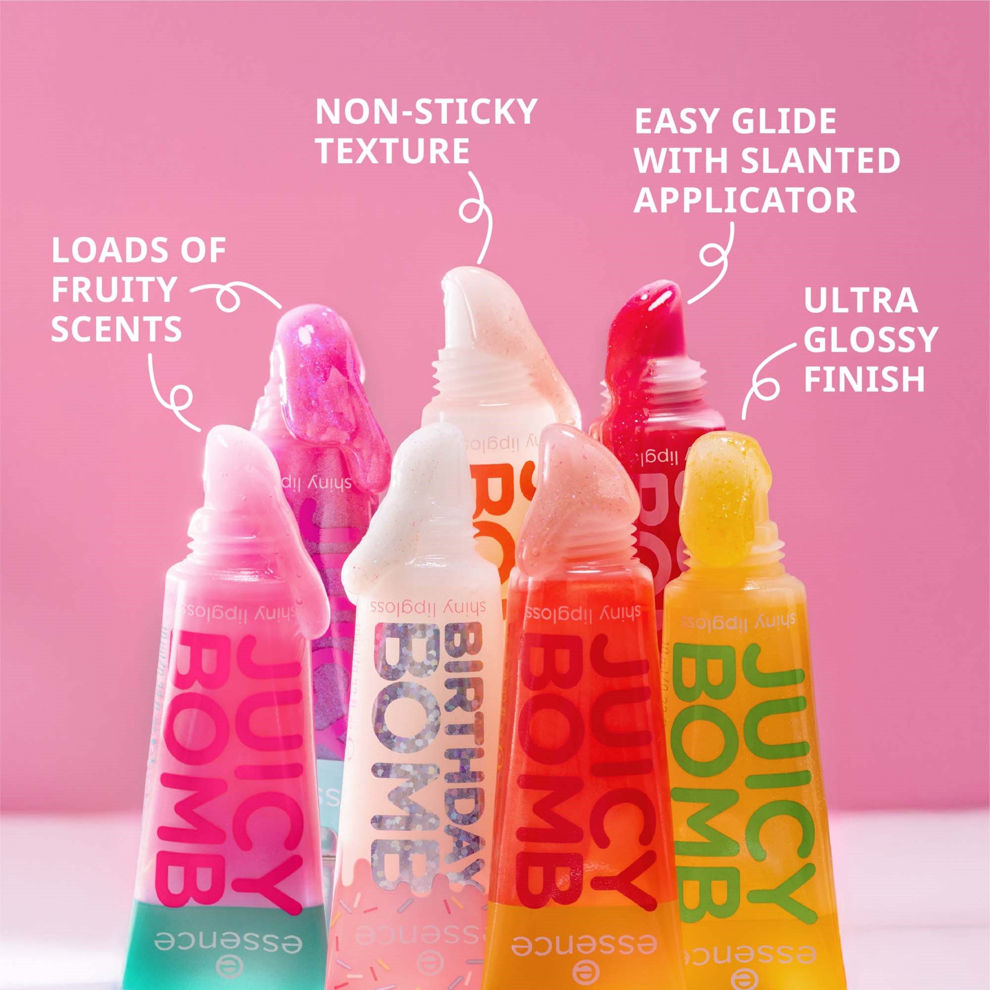 essence Juicy Bomb Shiny Lipgloss 101 - błyszczyk do ust 101 Lovely Li (obrázok 8)