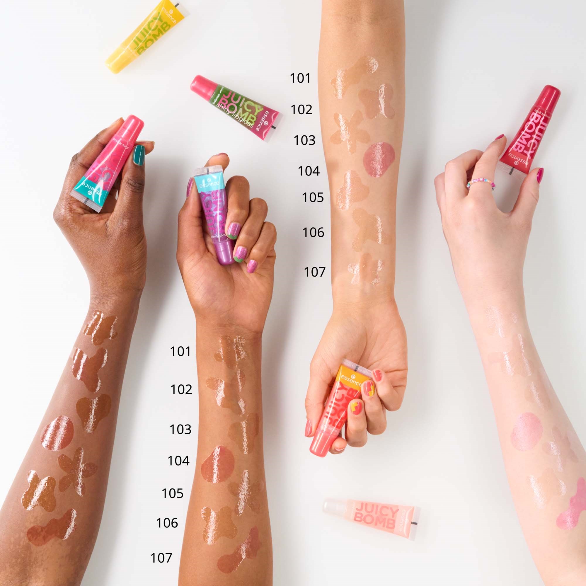 essence Juicy Bomb Shiny Lipgloss 104 - błyszczyk do ust 104 Poppin' P (obrázok 4)