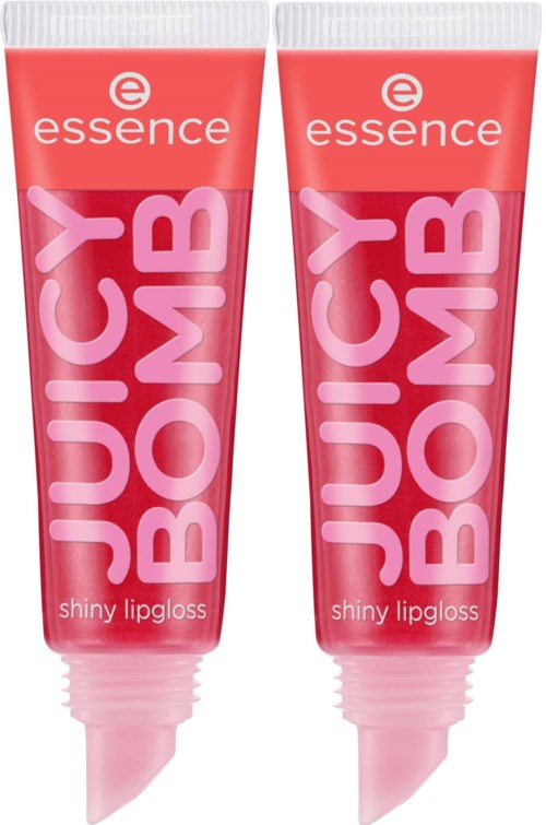 essence Juicy Bomb Shiny Lipgloss 104 Poppin' Pomegranate 10 ml x 2
