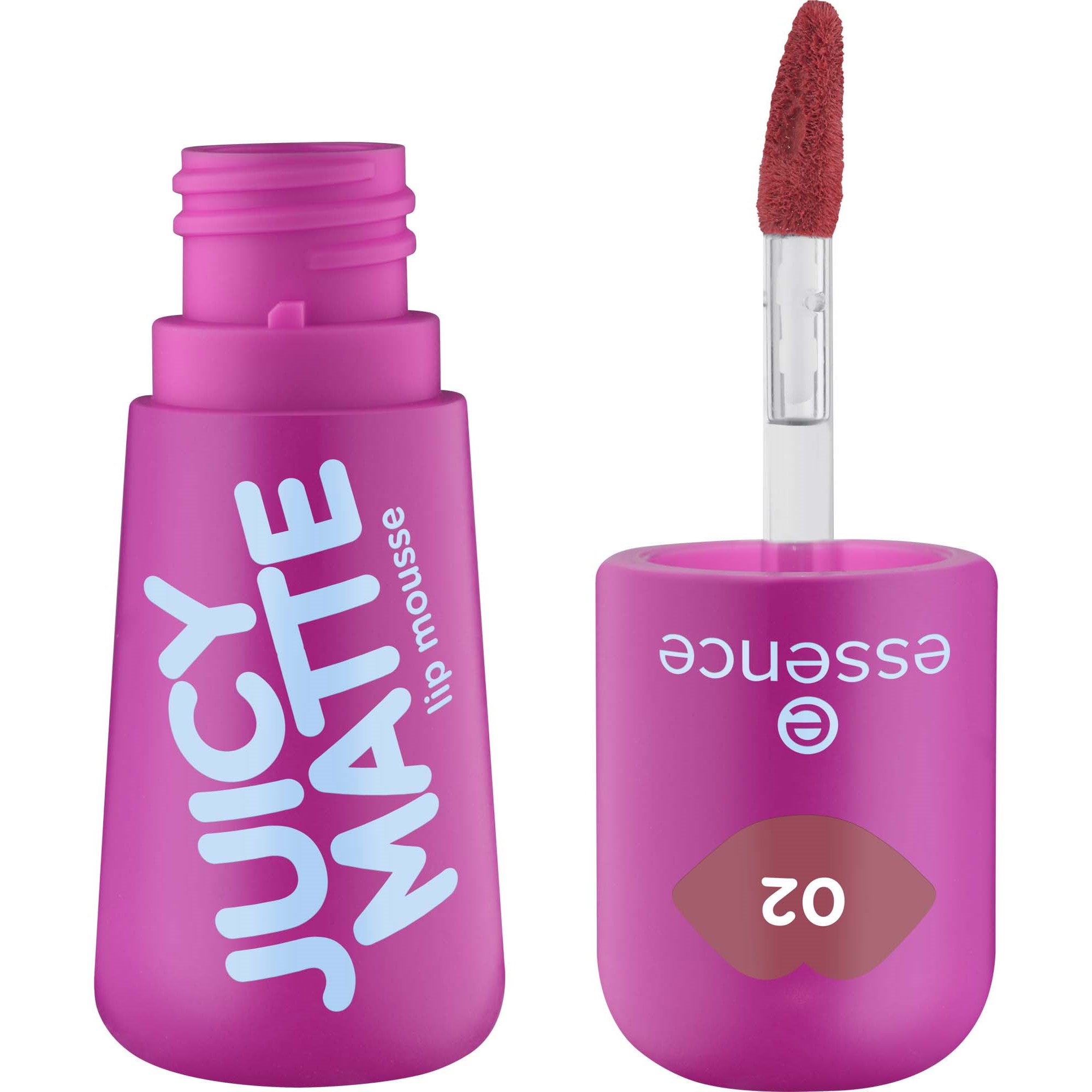 essence Juicy Matte Lip Mousse 02 Featherlight Pink