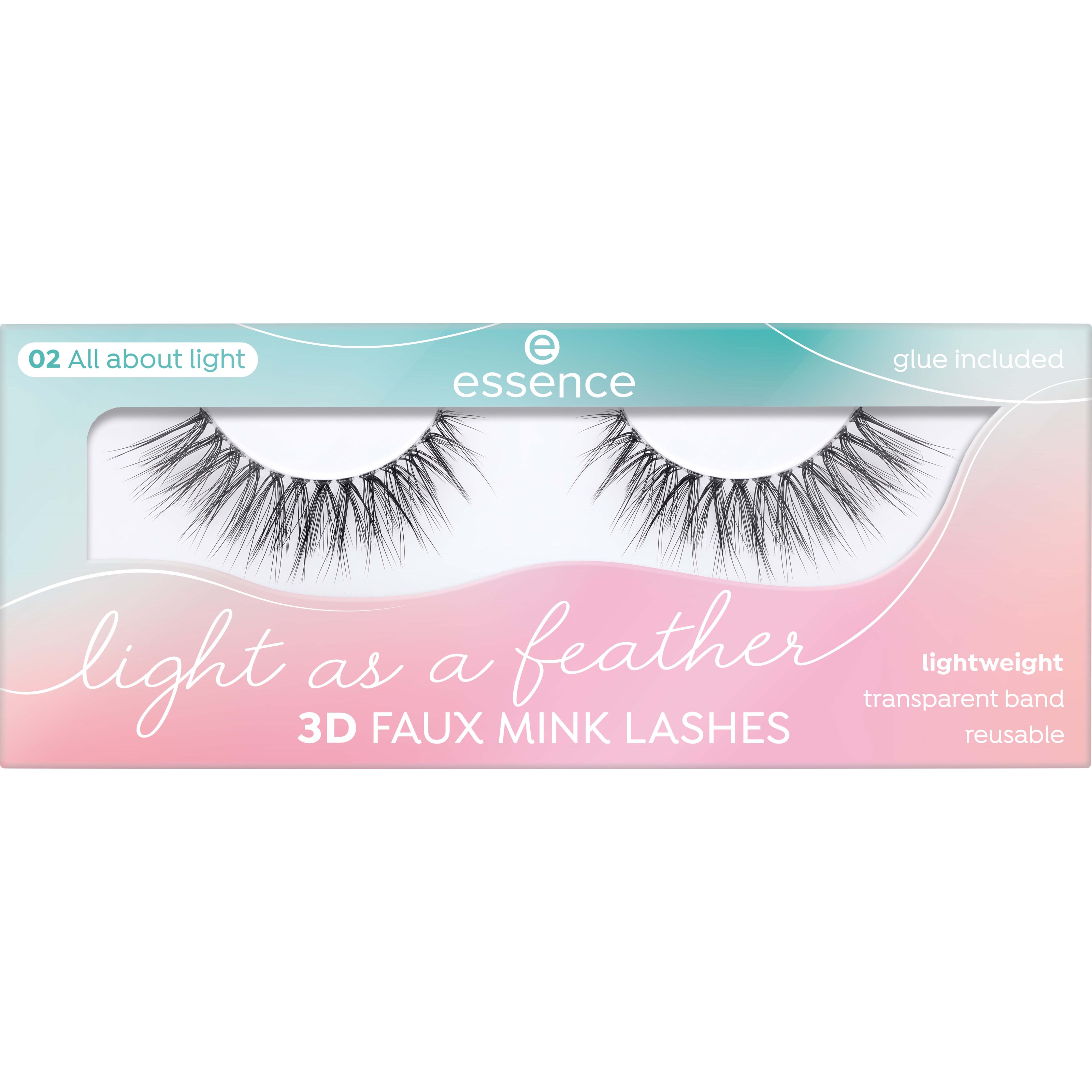 Läs mer om essence Light As A Feather 3D Faux Mink Lashes 02 All about light