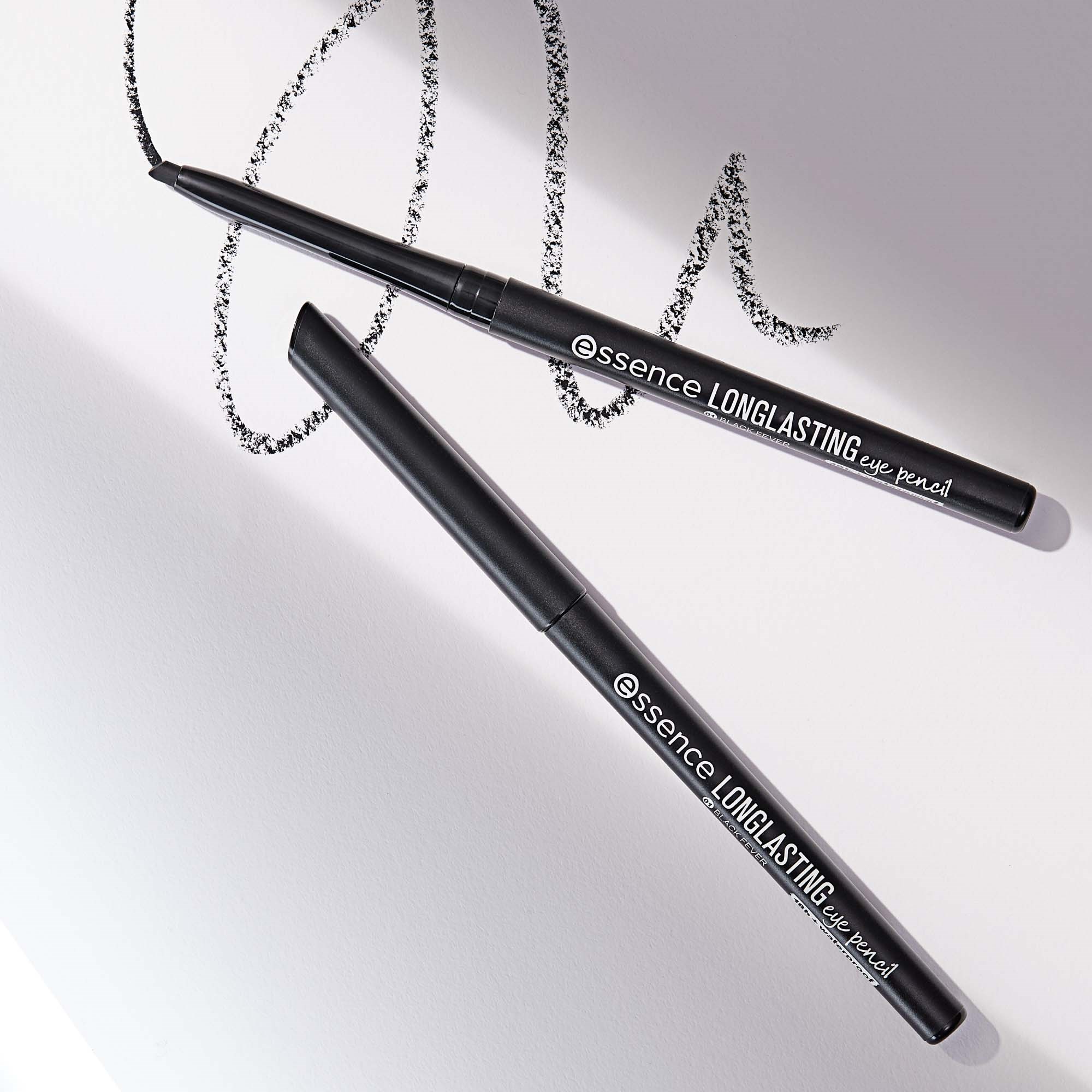 essence Longlasting Eye Pencil 18h + Waterproof 01 Black Fever (obrázok 7)