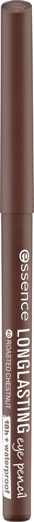 A brown eyeliner pen labeled Long-Lasting. It stands vertically against a black background.