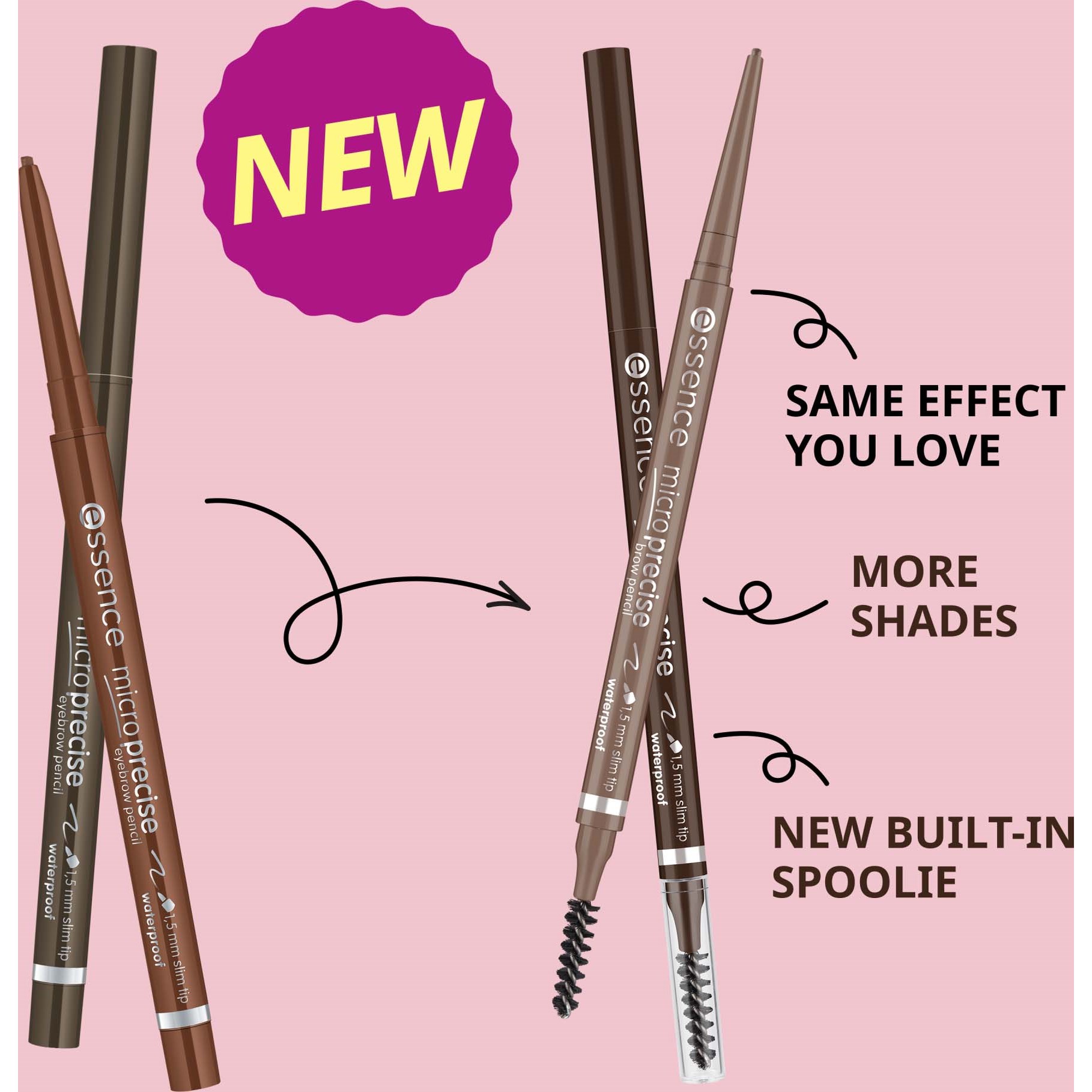 essence Micro Precise Brow Pencil 04 Neutral Brown (obrázok 7)