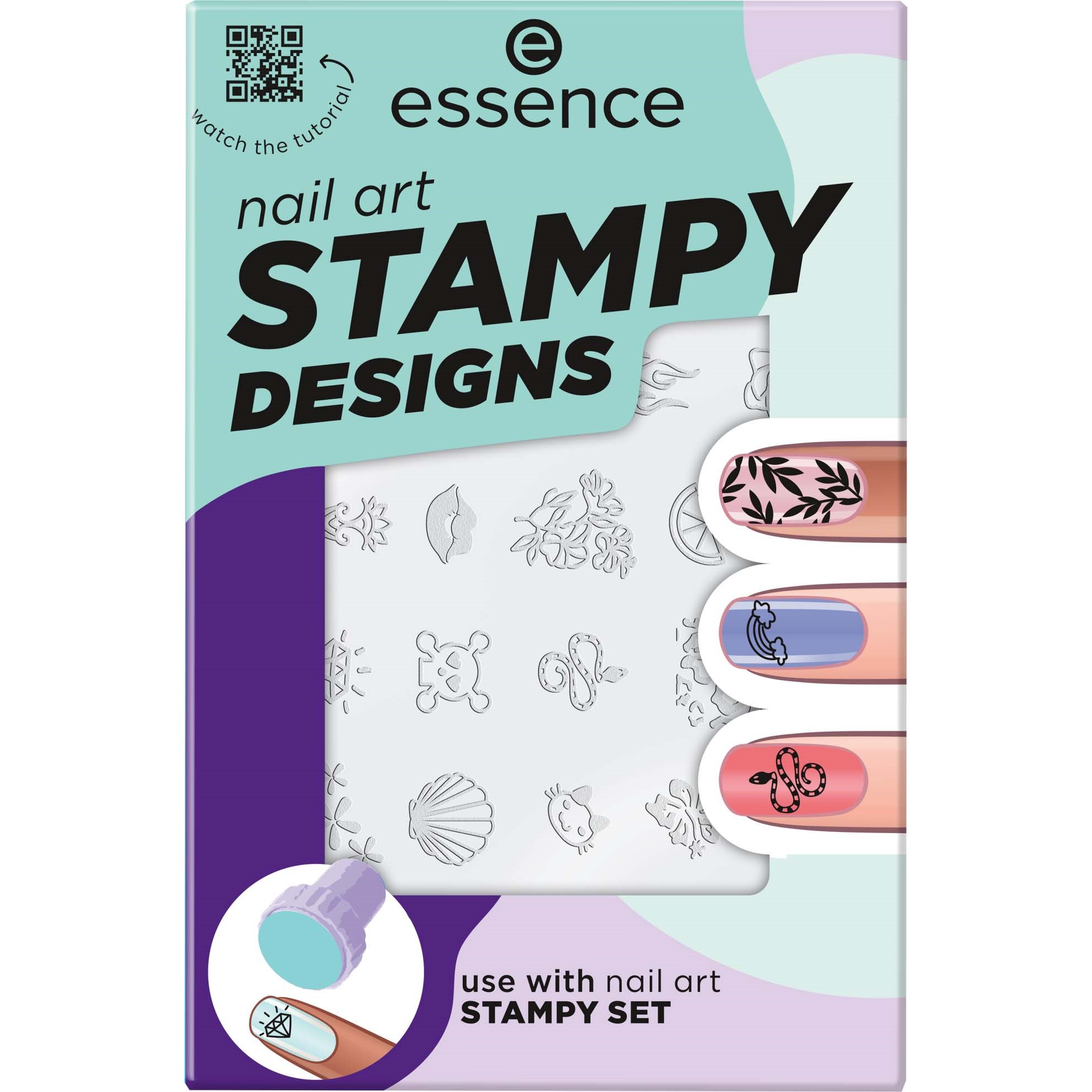 Läs mer om essence Nail Art Stampy Designs 01 Stamping up